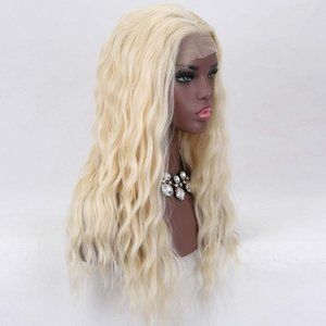 613 Blonde Wig Hairstyles-Long Curly T-Part Lace Wigs